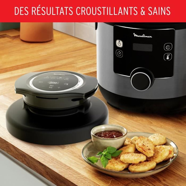 MOULINEX CE778810 Multicooker, Turbo-Crisp Lock, 15 autoprogram, Tryckkokning, Dedikerad App, Turbo Cuisine & Fry