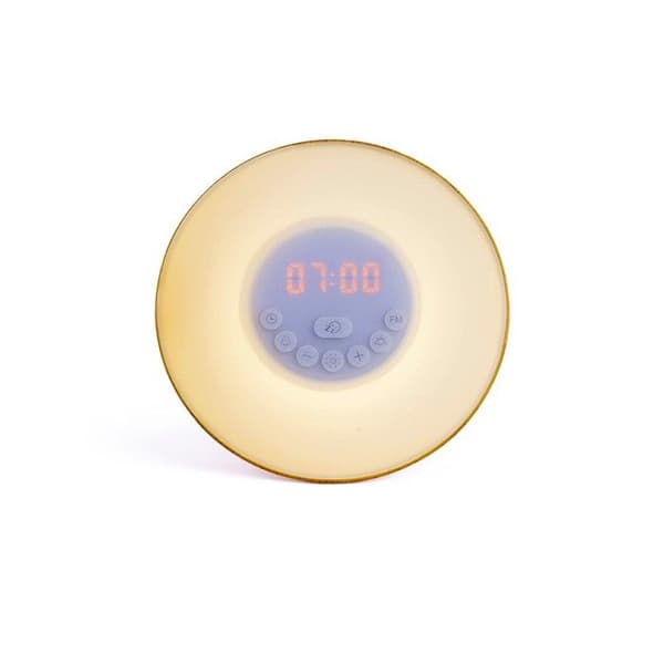 Solsimulator väckarklocka - Livoo - AR321 - Trä