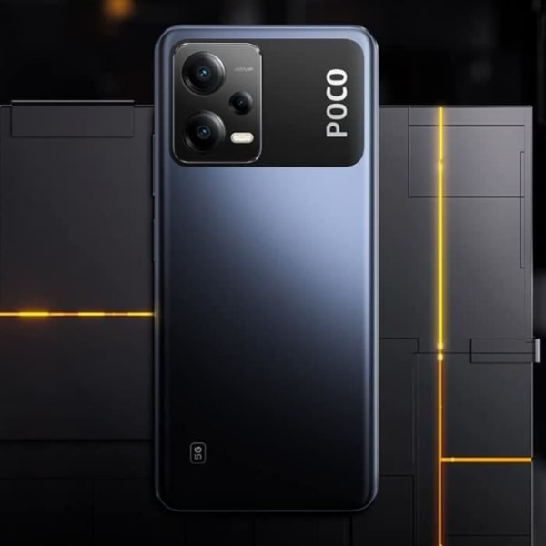 XIAOMI POCO X5 5G Smartphone 8GB 256GB Svart Qualcomm Snapdragon 695 6,67" AMOLED-skärm 48MP Huvudkamera 5000mAh 33W batteri