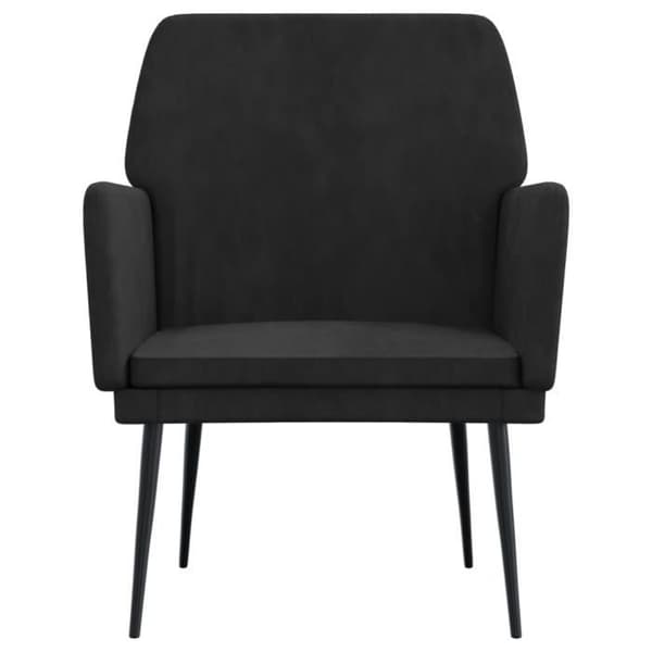 351377 vidaXL Fåtölj Svart 62x79x79 cm Sammet