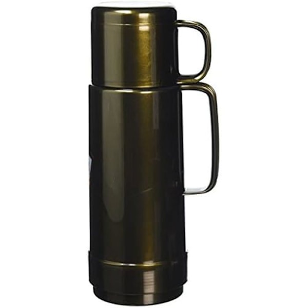 Isoleringsflaska ROTPUNKT 802-16-03-0 - Rostfritt Stål/Svart Plast/Gul Honung - 0,5 L Svart/Gul Honung