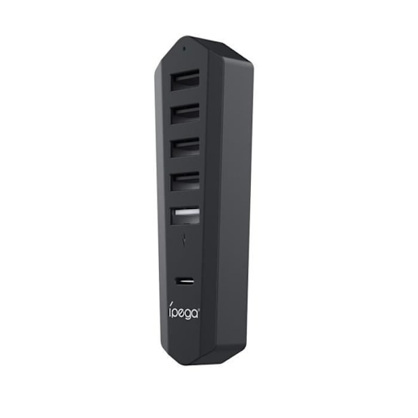 USB / USB-C-hubb för PS5 Slim / 5 Pro Multi-användning Ipega Svart