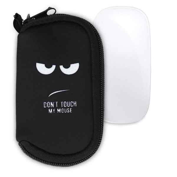 kwmobile Skyddsfodral för Apple Magic Mouse 1/2 - Musskyddsväska i neopren vit-svart