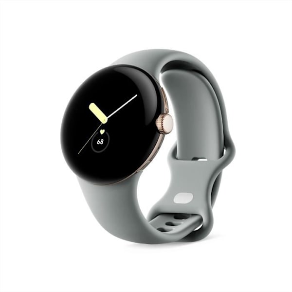 Connected klocka GOOGLE Pixel Watch - 41 mm - Active Gold Champagne - Hasselband Guldfodral i rostfritt stål - Sage 
