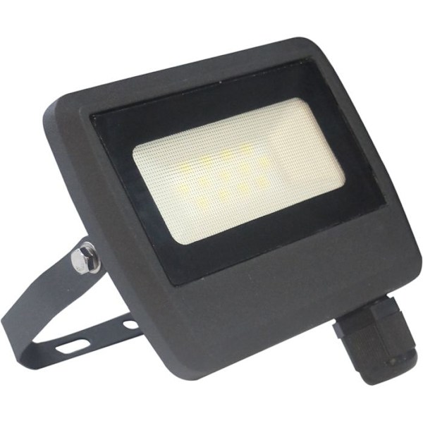 Vattentät projektor - Dio - 10W - 800lm - Svart - Inbyggd LED - Utomhusbruk Svart