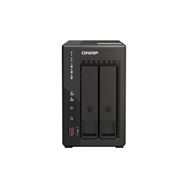 NAS - QNAP - QVP-21C - Intel Celeron J6412 - 2 fack - RAID 1 Svart