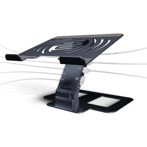 Stöd för bärbar dator - Reloop - Stand Hub Pro - 10-i-1 - Power Delivery - Rymdgrå