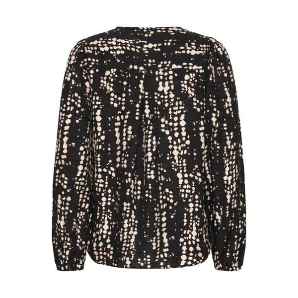 Blus Frankrike Ariana 4 svart dropp S