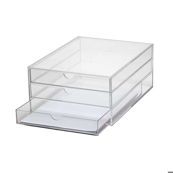 MAUL Låda med lådor - transparent - akryl - A4 - 1 styck - 32 x 24 x 13,5 cm transparent