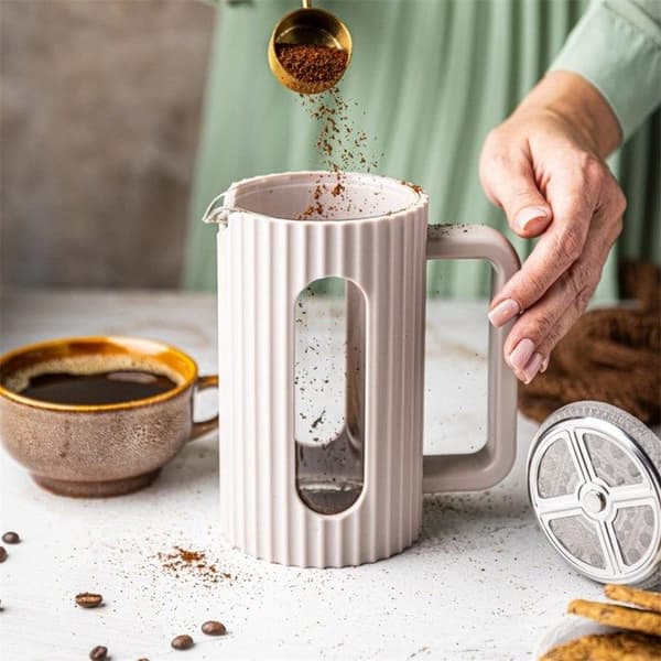 Cafetière à piston - Klausberg - KB-7744 - 350ml - Rosa - För kaffe/te Ros