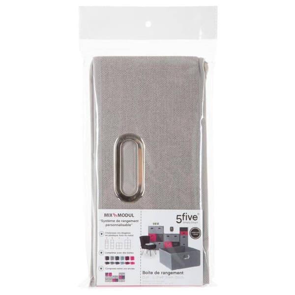 Tygkorg 31x15cm "Mix N' Modul" beige melerad - 5five Beige Lin