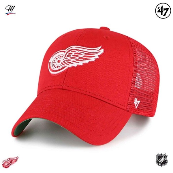 Keps - 47 Brand - Detroit Red Wings - Röd - Sportkläder - Vuxen Röd