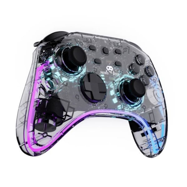 Trådlös kontroll för Nintendo Switch - Transparent LED - 1M kabel transparent_färg