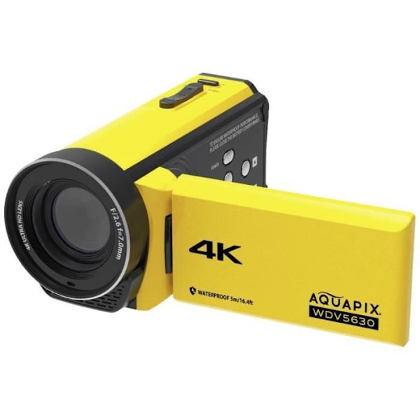 Easypix WDV5630 Gul videokamera 7,6 cm 3 tum 13 Mill. gul pixel Gul