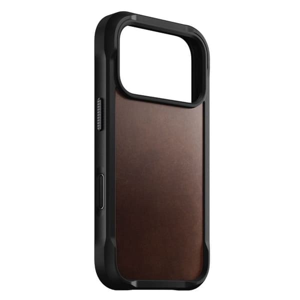 Robust läderfodral - NOMAD - iPhone 17 Pro - Rustik Brun - Horween Läder - Optimal skydd Rustik brun