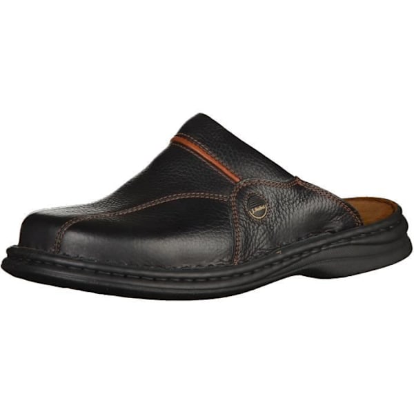 Tofflor - JOSEF SEIBEL - Slip-on stängning - 2 cm klack - Rund - Läder - Gummi - Textilfoder - Svart Svart 45