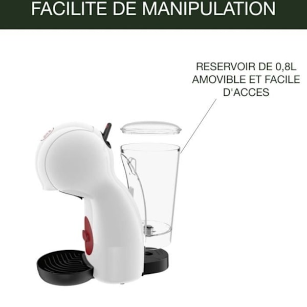 KRUPS Nescafé Dolce Gusto YY4204FD Piccolo XS pod kaffemaskin - Vit Vit