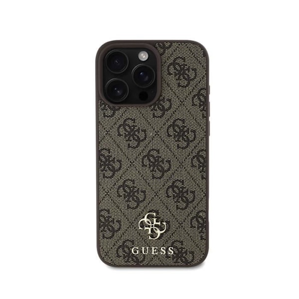 Coque för iPhone 16 Pro Max MagSafe Edition 4G Small med Metallice Logotyp Guess Brun kastanj