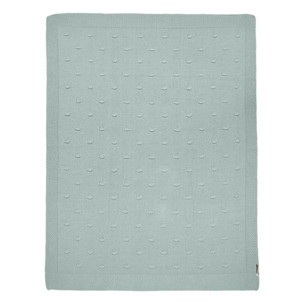 Meyco Baby Knots täcke för barnsäng - sten grön - 75x100cm - 1.0 TOG Sten Grön