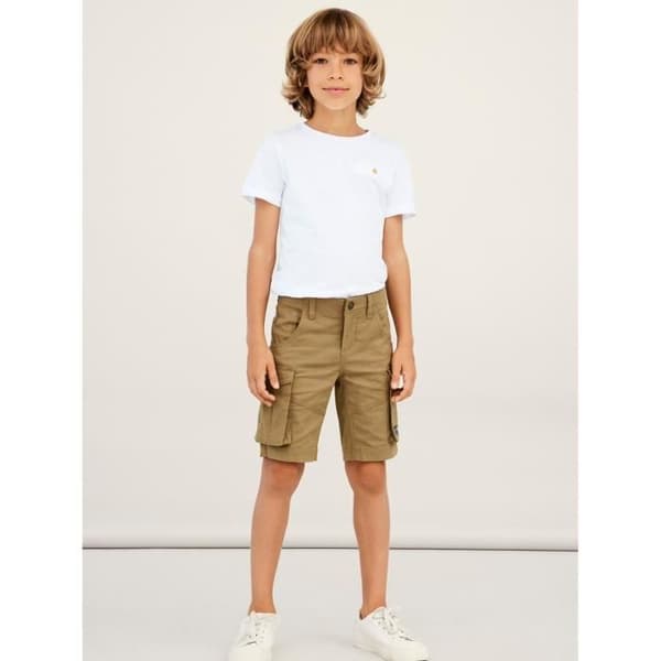 Boy's cargo shorts Name it Ryan Twibamgo - kelp - 6 år Kamel