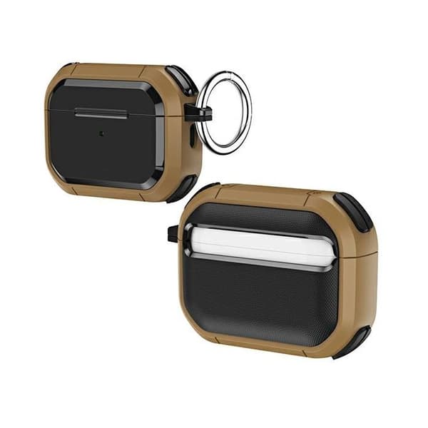 Coque AirPods Pro 2 - BELINE - Solid - Syntetiskt läder - Brun - Fullständigt skydd brun