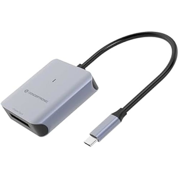 Kortläsare - CONCEPTRONIC - BIAN08G - USB 3.2 Gen 2 Typ-C - CFexpress 2.0 Typ B - Grå