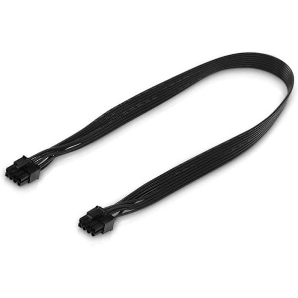 Adaptare 60 cm grafikkort-strömkabel 8-pin-PCIe-Stecker / 8-pin-Stecker schwarz - 35117