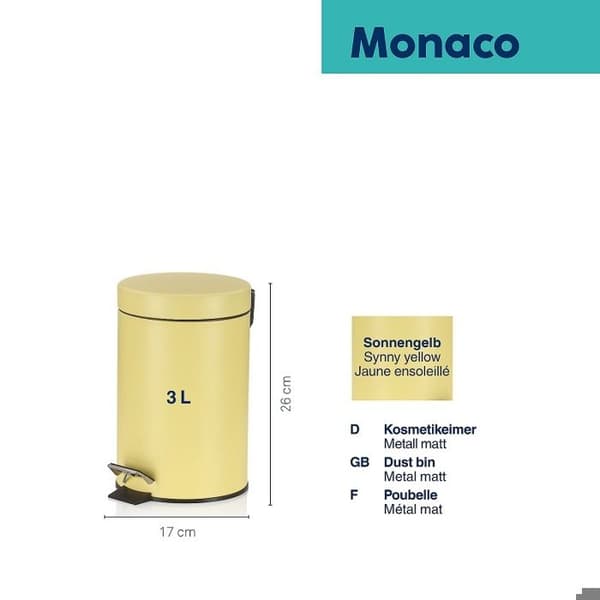 KELA Kosmetikkorg MONACO 3l gul KL-24311