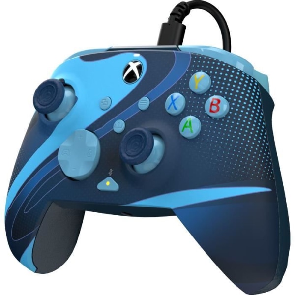 PDP - REMATCH GLOW Blue Tide Advanced Wired Gamepad för Xbox Series X|S, Xbox One och Windows 10/11