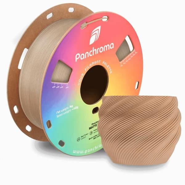 3D-utskriftsfilament - POLYMAKER - PolyTerra PLA - Gradient Matt Trä - Brun - Bioplast