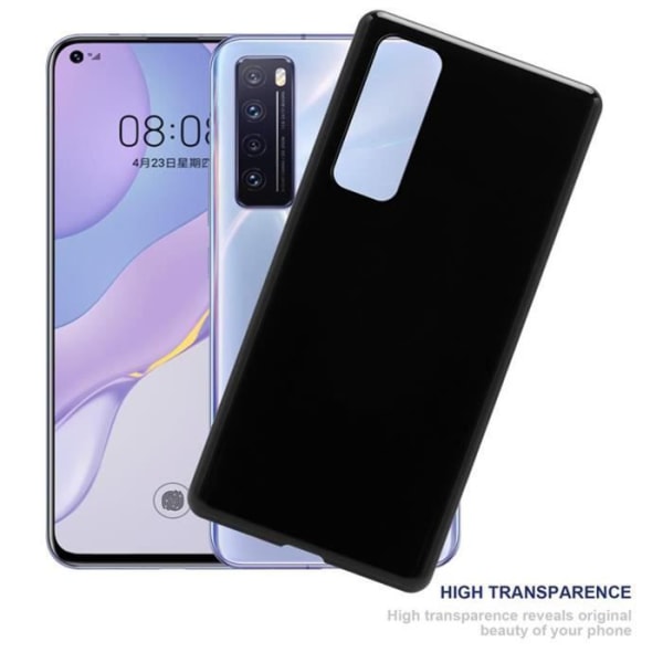 Fodral till Huawei NOVA 7 5G i SVART Cadorabo Cover Protection Silikon TPU Fodral