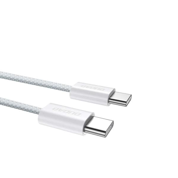 USB-C-kabel - DUDAO - L6C - 2 m - PD 30 W - USB-C till USB-C Vit