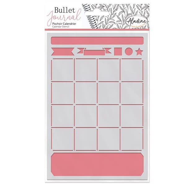 Planner stencil - Kalender Vit
