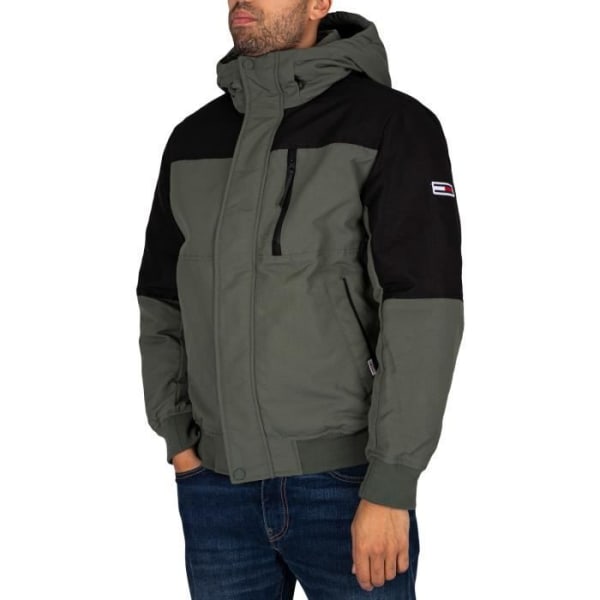 Technical Color Block Bomberjacka - TOMMY JEANS - För män - Avalon Grön - Återvunnen polyester Grön jag