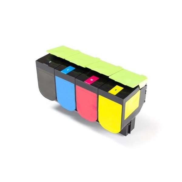 Green2Print - Återvunnen toner för Lexmark - Set med 4 patroner 1x 6000 3x 3500 sidor