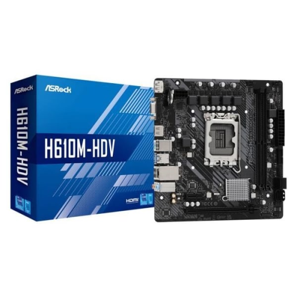 ASRock H610M-HDV 1700 Sockel 2 DDR4