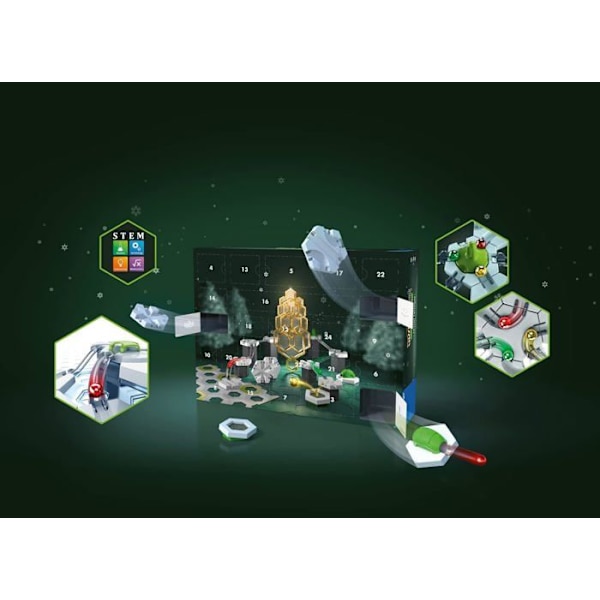 GraviTrax adventskalender - Ravensburger - Förbered julen i GraviTrax-universumet Flerfärgad