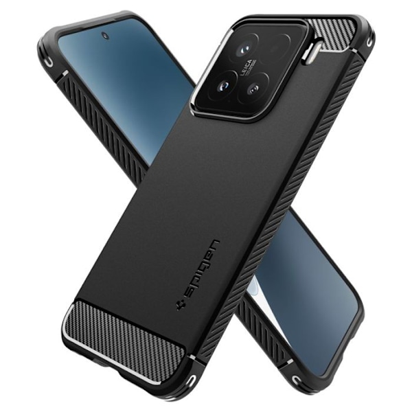 Spigen Rugged Armor – Skal för Xiaomi 15 (matt svart) svart