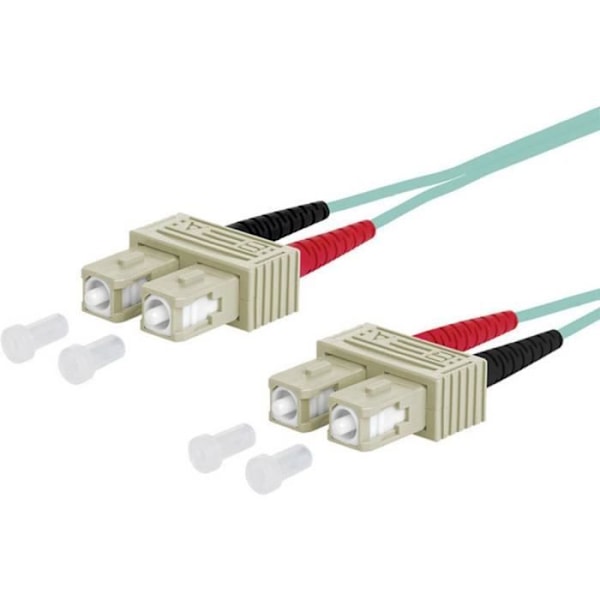 Metz Connect 151J1EOEO10E fiberoptisk patchkabel [2x SC hane - 2x SC hane] 50-125 µ Multimode OM3 1 m