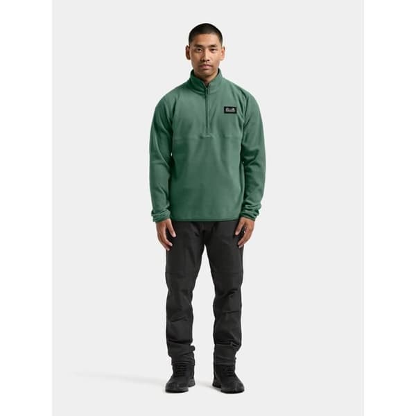 Polaire 1/2 zip Didriksons Vito mörk mossa jag