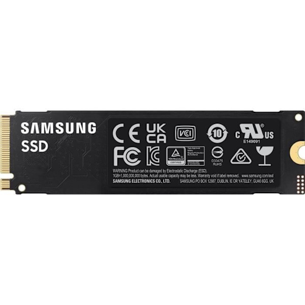 SAMSUNG SSD Intern 990 EVO 1 To NVMe M.2 PCIe 4.0 x 4 - 5000 Mo/s - MZ-V9E1T0BW