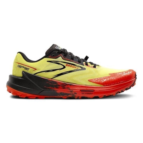 Brooks Catamount 3 Trailrunning Skor för Män Gul - röd - svart 45 1/2