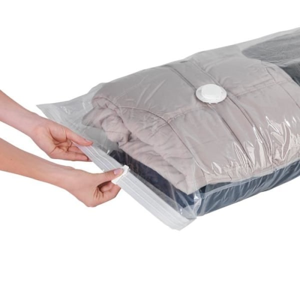 Vakuumförvaringsskydd - WENKO - Set med 6 - 75 % utrymmesbesparing - Plast - Transparent Transparent