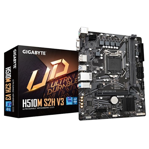 Moderkort - Gigabyte - H510M S2H V3 - Socket LGA1200 - GbE LAN - Serial ATA-600