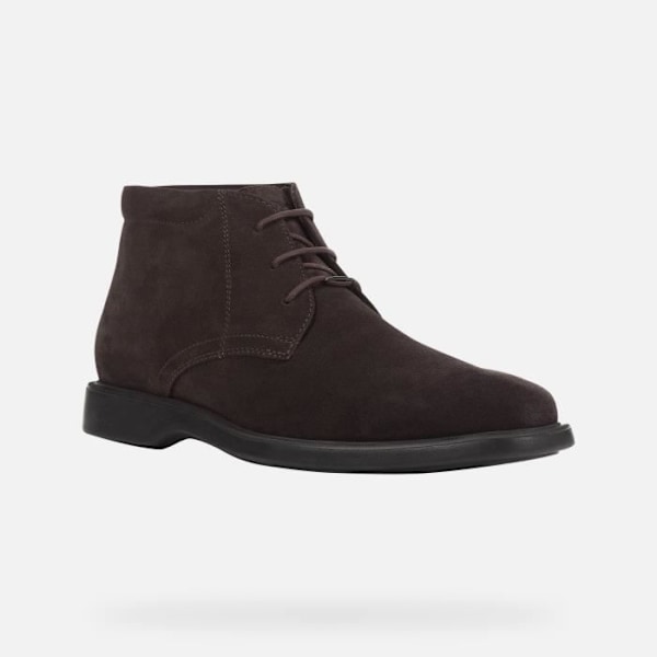 Bottines - Geox - Brayden Kaffe - Vattentåliga - Andningsbara - Mocka-Nubuck kastanj 42