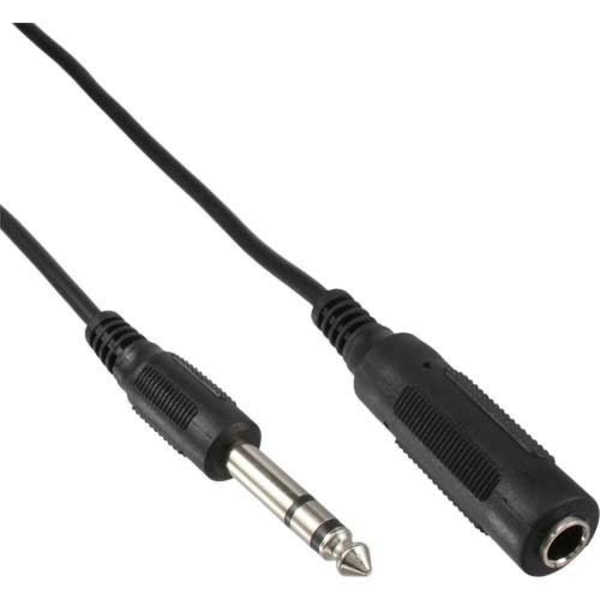 INLINE - Jackförlängning, 6,3 mm jack hane/hona. 5m