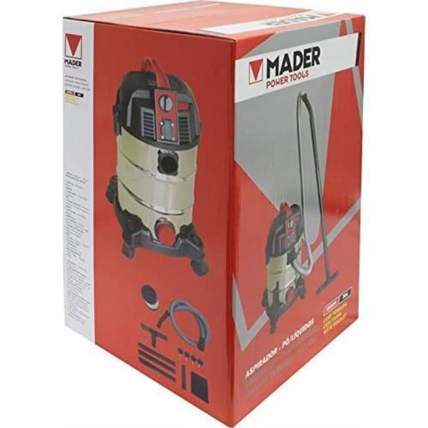 Dammsugare - Mader Power Tools - 63352 - Rostfritt stål - 1600 W - 30L