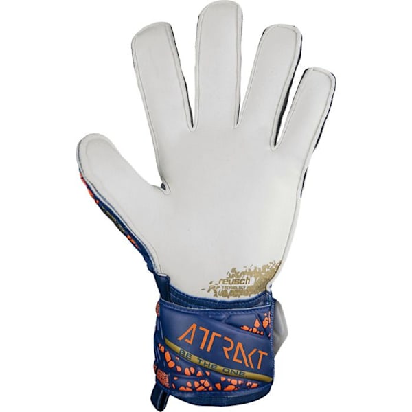 Reusch Attrak Grip målvaktshandskar premium blå/guld L/XL