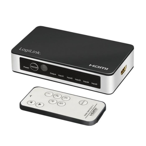 LogiLink HD0048 5-portars 4K/60Hz HDMI-switch - 4052792062465