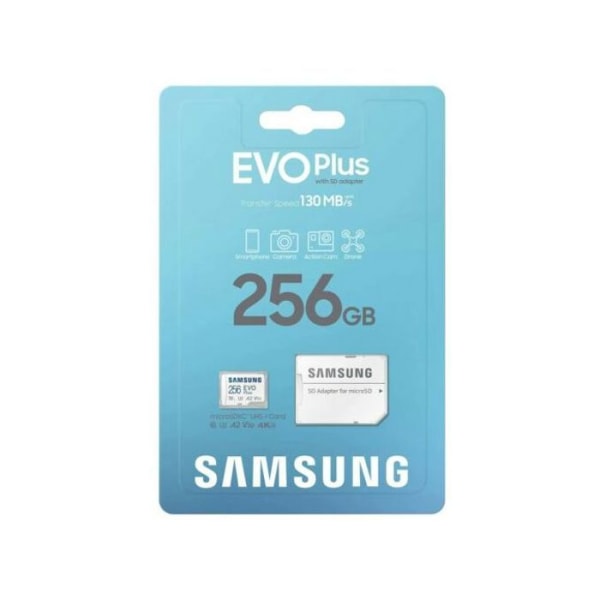 Minneskort Micro SD Micro SDXC Minneskort Klass 10 256 GB 130MB/s